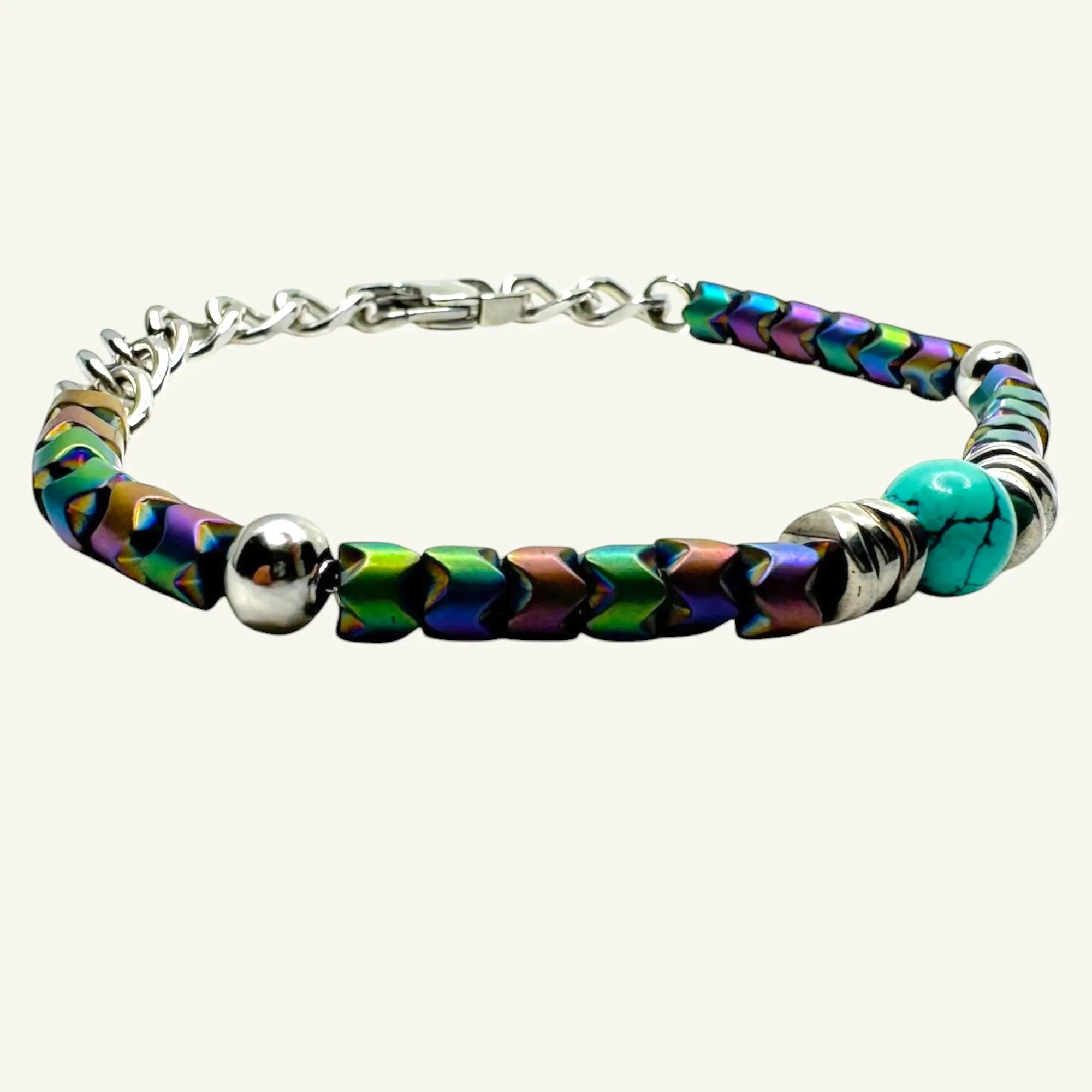Bracciale sfera di turchese Sharifa Crystals